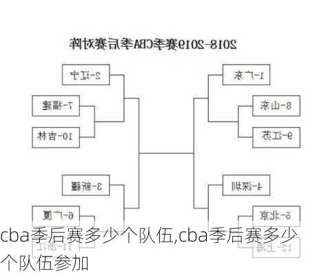 cba季后赛多少个队伍,cba季后赛多少个队伍参加