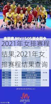 2021年女排赛程结果,2021年女排赛程结果查询