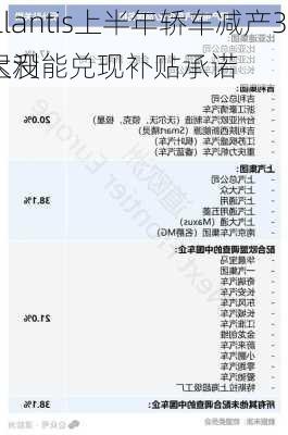 Stellantis上半年轿车减产36%，意大利
迟迟没能兑现补贴承诺