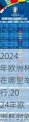 2024年欧洲杯在哪里举行,2024年欧洲杯时间