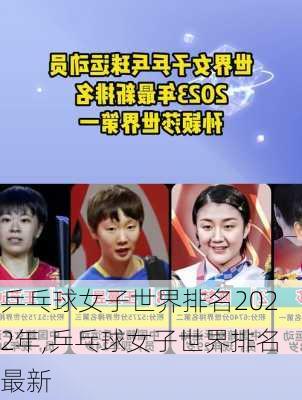 乒乓球女子世界排名2022年,乒乓球女子世界排名最新