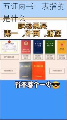 五证两书一表指的是什么