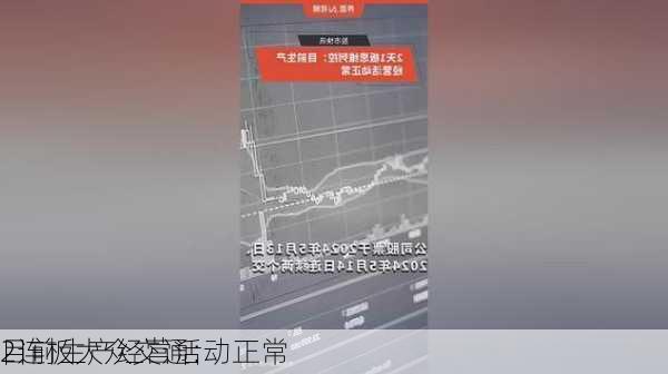 2连板大众交通：
目前生产经营活动正常