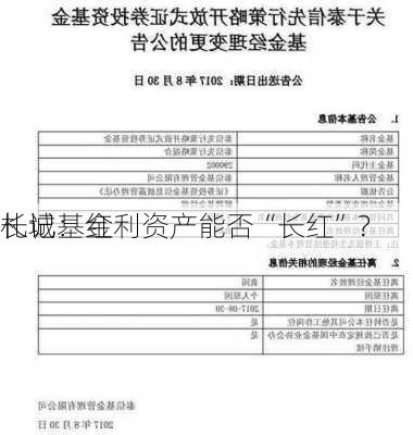 长城基金
札记：红利资产能否“长红”？