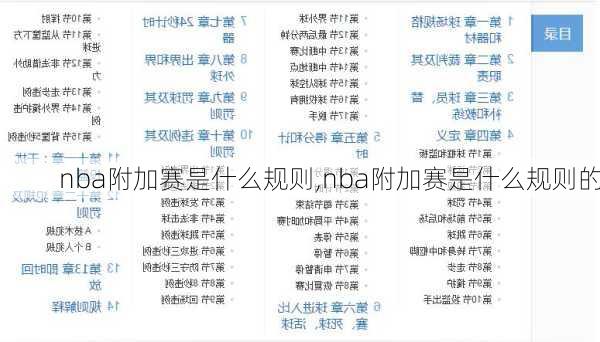 nba附加赛是什么规则,nba附加赛是什么规则的