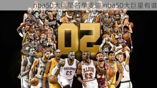 nba50大巨星名单麦迪,nba50大巨星有谁