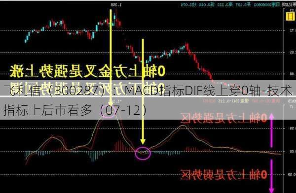 飞利信（300287）：MACD指标DIF线上穿0轴-技术指标上后市看多（07-12）