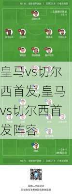 皇马vs切尔西首发,皇马vs切尔西首发阵容