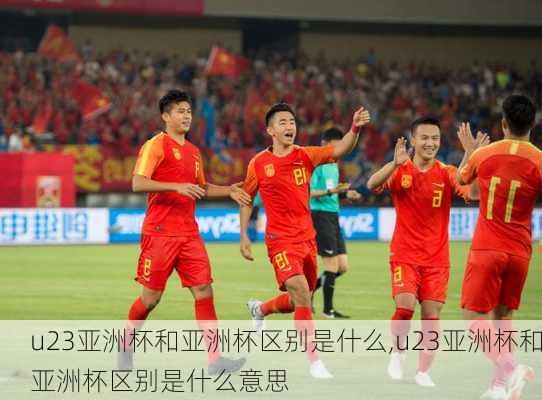 u23亚洲杯和亚洲杯区别是什么,u23亚洲杯和亚洲杯区别是什么意思