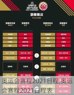 奥运会赛程2021日程,奥运会赛程2021日程表