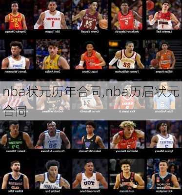 nba状元历年合同,nba历届状元合同