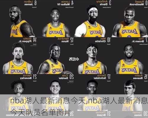 nba湖人最新消息今天,nba湖人最新消息今天队员名单图片