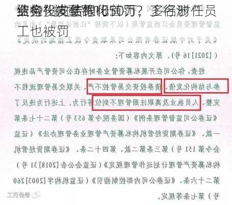 结构化发债银行首罚？工行涉“
资金投向结构化
业务”被重罚1050万，多名时任员工也被罚