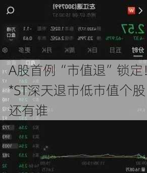 A股首例“市值退”锁定！*ST深天退市低市值个股还有谁