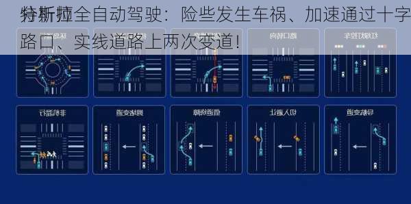 分析师
特斯拉全自动驾驶：险些发生车祸、加速通过十字路口、实线道路上两次变道！