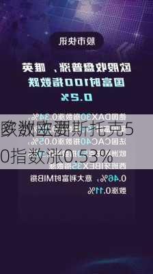 欧洲主要
多数欧洲斯托克50指数涨0.53%