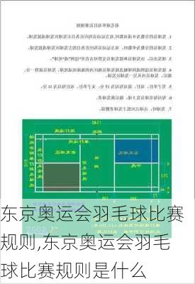 东京奥运会羽毛球比赛规则,东京奥运会羽毛球比赛规则是什么