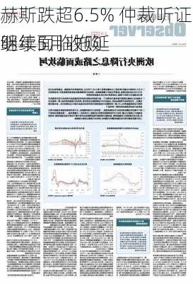 赫斯跌超6.5% 仲裁听证会定于明年5月收购
继续面临拖延