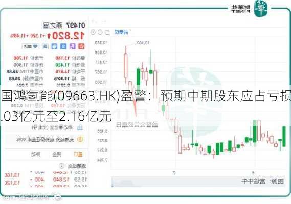 国鸿氢能(09663.HK)盈警：预期中期股东应占亏损2.03亿元至2.16亿元