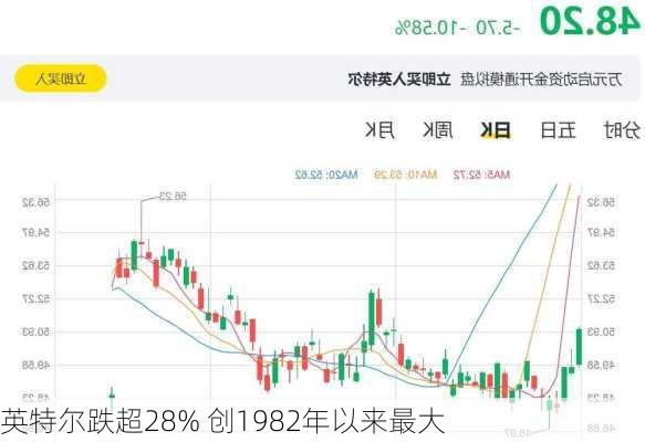 英特尔跌超28% 创1982年以来最大
