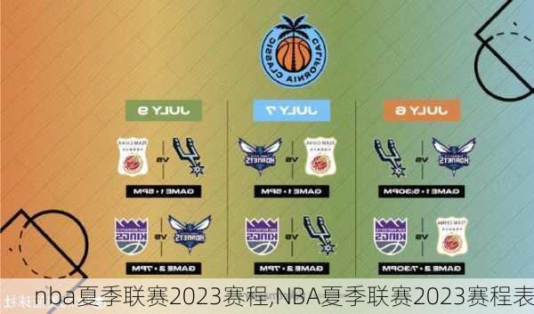 nba夏季联赛2023赛程,NBA夏季联赛2023赛程表