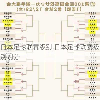 日本足球联赛级别,日本足球联赛级别划分