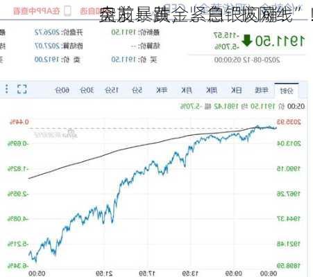 突发！黄金、白银闪崩！
盘前暴跌，紧急“拔网线”！