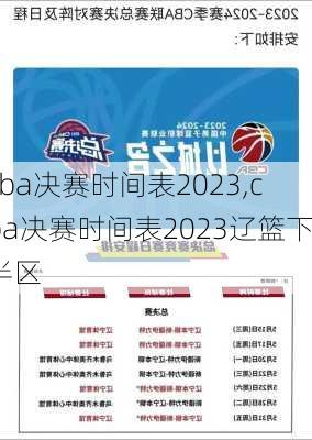 cba决赛时间表2023,cba决赛时间表2023辽篮下半区