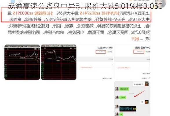 
成渝高速公路盘中异动 股价大跌5.01%报3.050
元