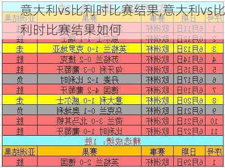 意大利vs比利时比赛结果,意大利vs比利时比赛结果如何