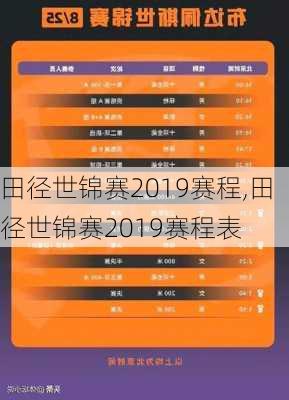 田径世锦赛2019赛程,田径世锦赛2019赛程表