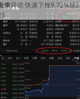 天演
盘中异动 快速下挫9.72%报2.23
