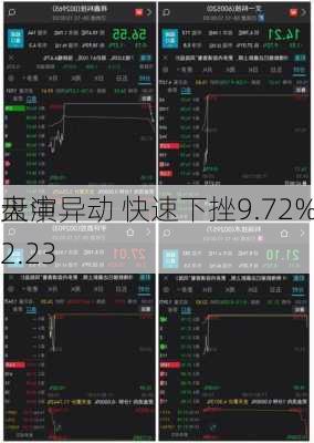 天演
盘中异动 快速下挫9.72%报2.23
