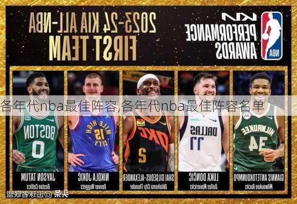 各年代nba最佳阵容,各年代nba最佳阵容名单