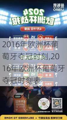 2016年欧洲杯葡萄牙夺冠时刻,2016年欧洲杯葡萄牙夺冠时刻表