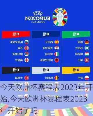 今天欧洲杯赛程表2023年开始,今天欧洲杯赛程表2023年开始了吗