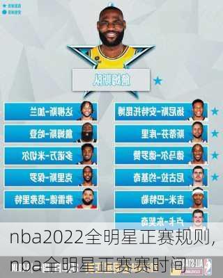 nba2022全明星正赛规则,nba全明星正赛赛时间