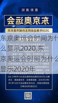 东京奥运会时间为什么显示2020,东京奥运会时间为什么显示2020年