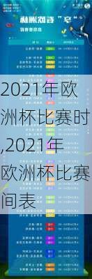 2021年欧洲杯比赛时间,2021年欧洲杯比赛时间表