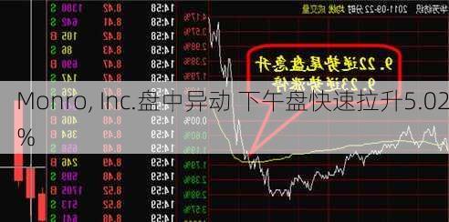 Monro, Inc.盘中异动 下午盘快速拉升5.02%