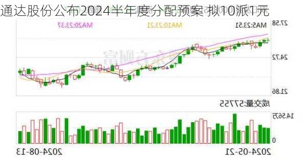 通达股份公布2024半年度分配预案 拟10派1元