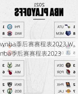 wnba季后赛赛程表2023,Wnba季后赛赛程表2023