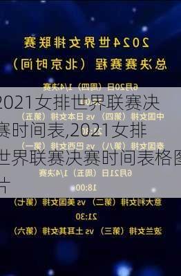 2021女排世界联赛决赛时间表,2021女排世界联赛决赛时间表格图片