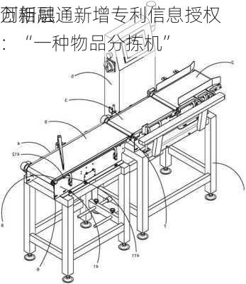 
创新层
万相融通新增专利信息授权：“一种物品分拣机”