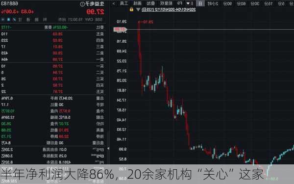 半年净利润大降86%，20余家机构“关心”这家
