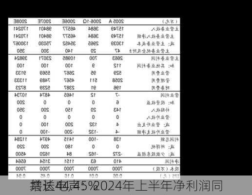 共达电声：2024年上半年净利润同
增长44.45%