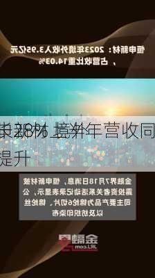 恒申新材上半年营收同
增长28% 境外
大幅提升