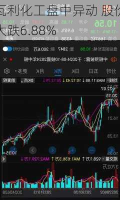 瓦利化工盘中异动 股价大跌6.88%