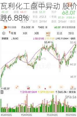 瓦利化工盘中异动 股价大跌6.88%