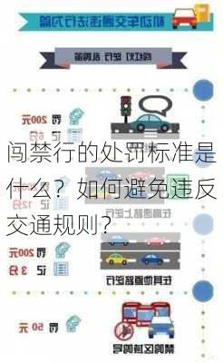 闯禁行的处罚标准是什么？如何避免违反交通规则？